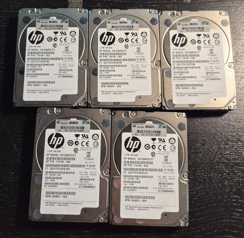 HP EG001200JWJNK-G8 - HP 1.2TB SAS 12G 10K SFF HDD 2.5 Inch, Intern, HP Hewlett Packard, SAS, HP