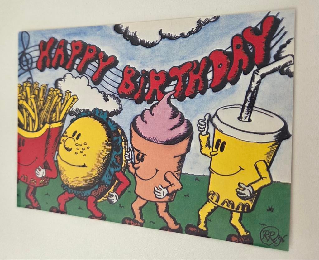 McDonald's Nederland 25 jaar - Happy Birthday, Verzenden, 1980 tot heden, Ongelopen, Overige thema's