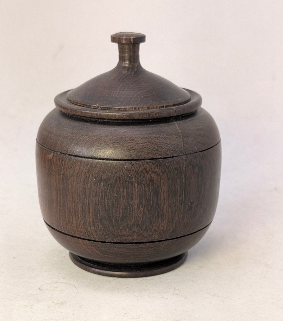 antiek houten ronde doos, Ophalen of Verzenden