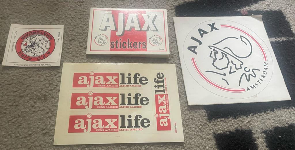 Ajax Stickers Collectie - Diverse Ontwerpen, Ophalen of Verzenden, Zo goed als nieuw