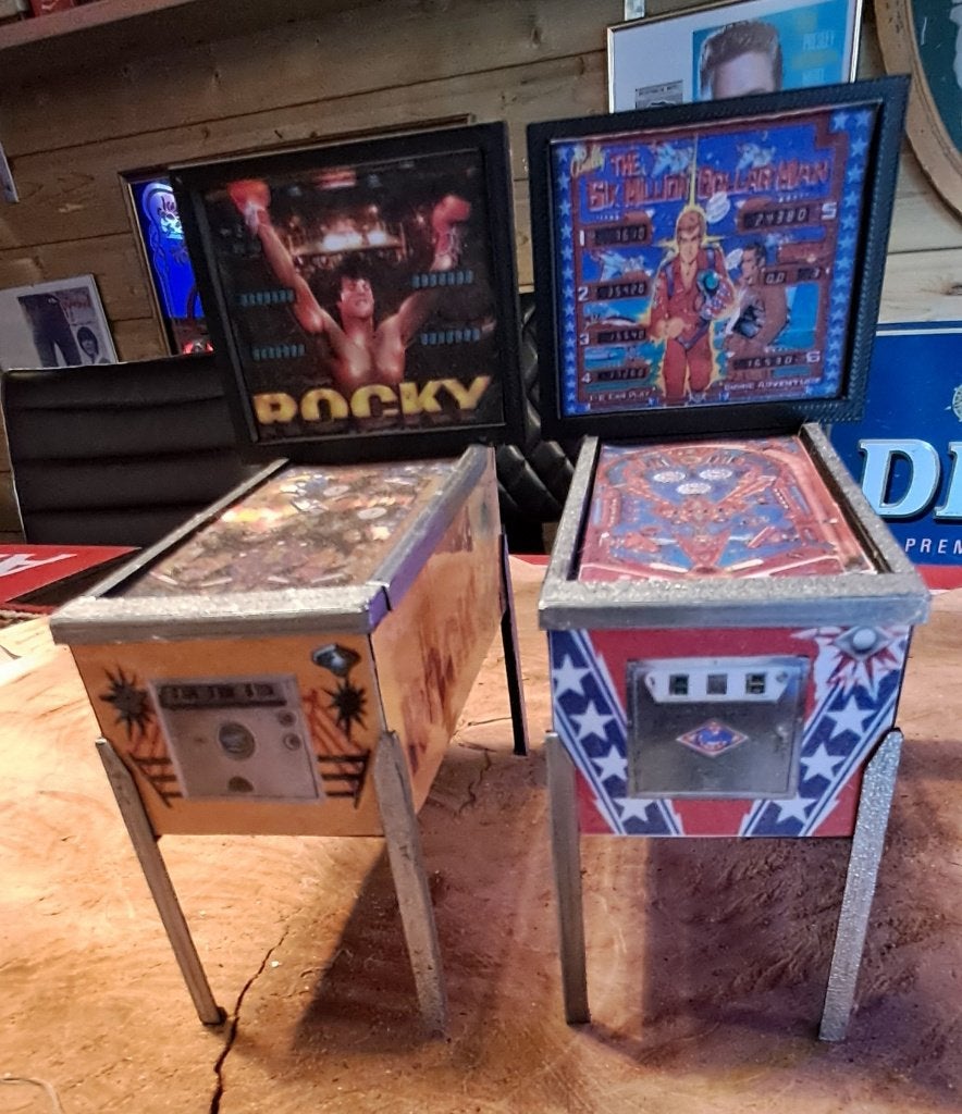 2 decoratieve mini flippers, Antiek en Kunst, Ophalen of Verzenden