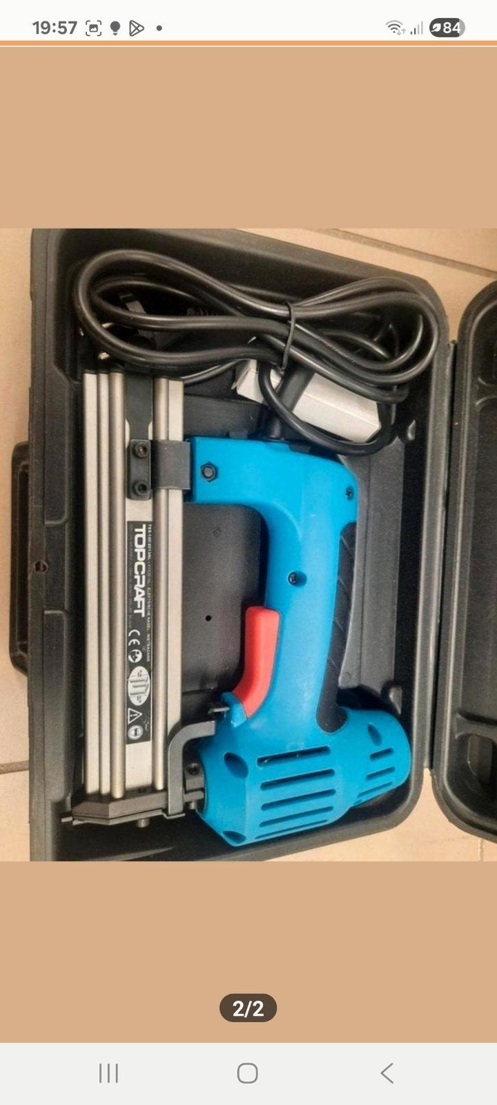 Nieuw Topcraft nietpistool in koffer, Doe-het-zelf en Verbouw, Ophalen of Verzenden, Nieuw