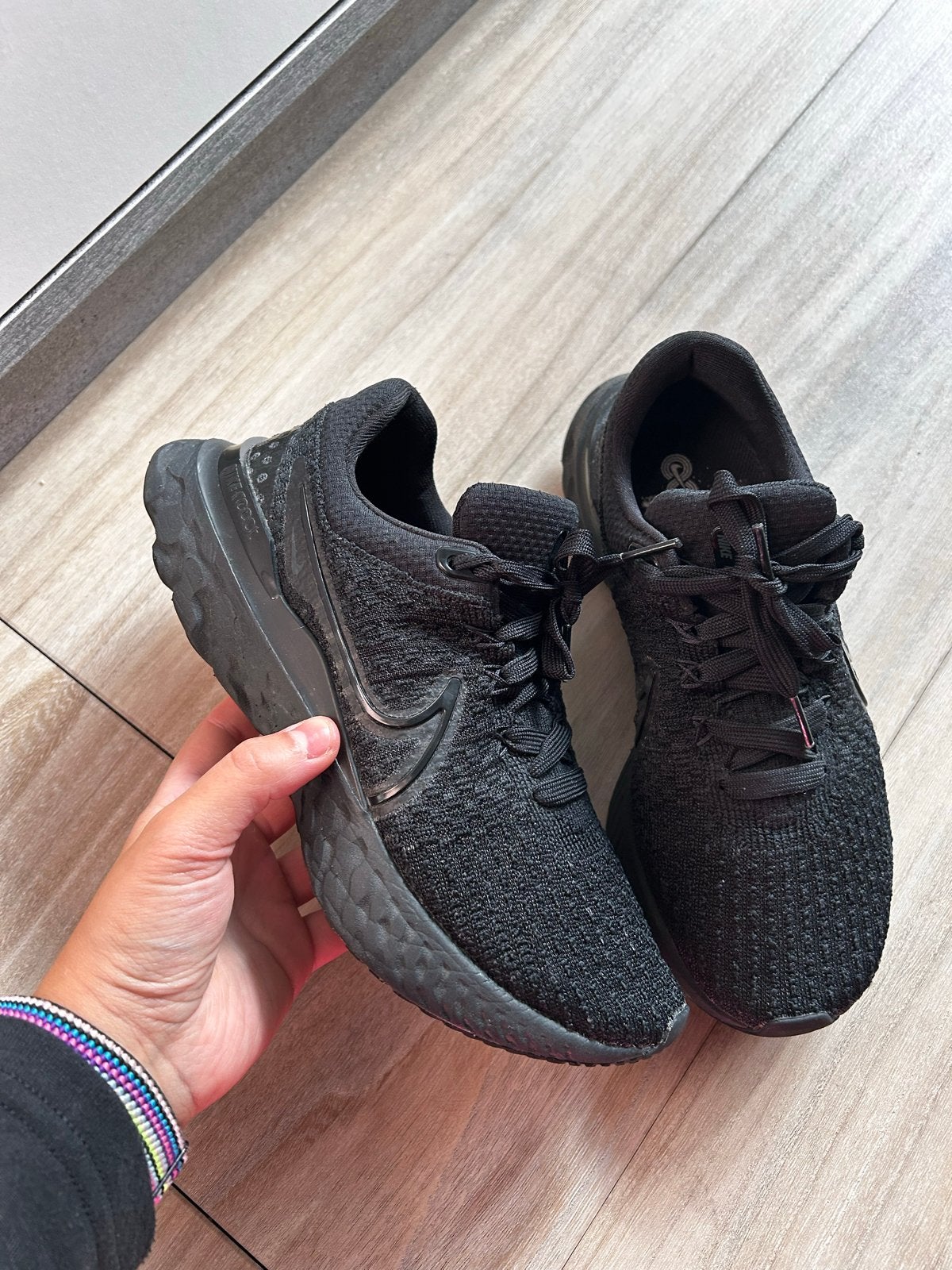 Nike React Infinity Run Flyknit 2 Zwart - maat 37.5, Zwart, Ophalen of Verzenden, Sneakers of Gympen, Zo goed als nieuw