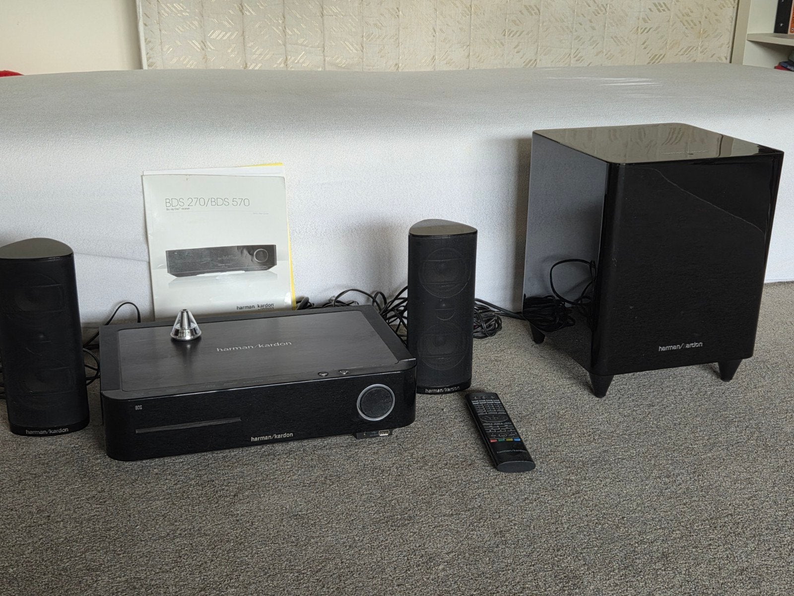harman kardon BDS 270 2.1 bluray home cinema set, 2.1-systeem, Blu-ray-speler, Zo goed als nieuw, Ophalen