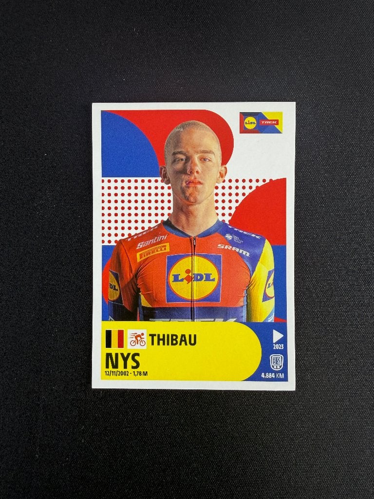 Thibau Nys Panini Tour de France Rookie Sticker Lidl Trek, Verzenden, Nieuw, Overige sporten, Poster, Plaatje of Sticker