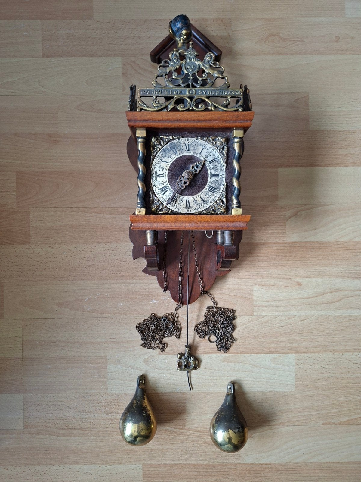 Antieke Friese Staartklok - Prachtig Houten Design, Ophalen of Verzenden