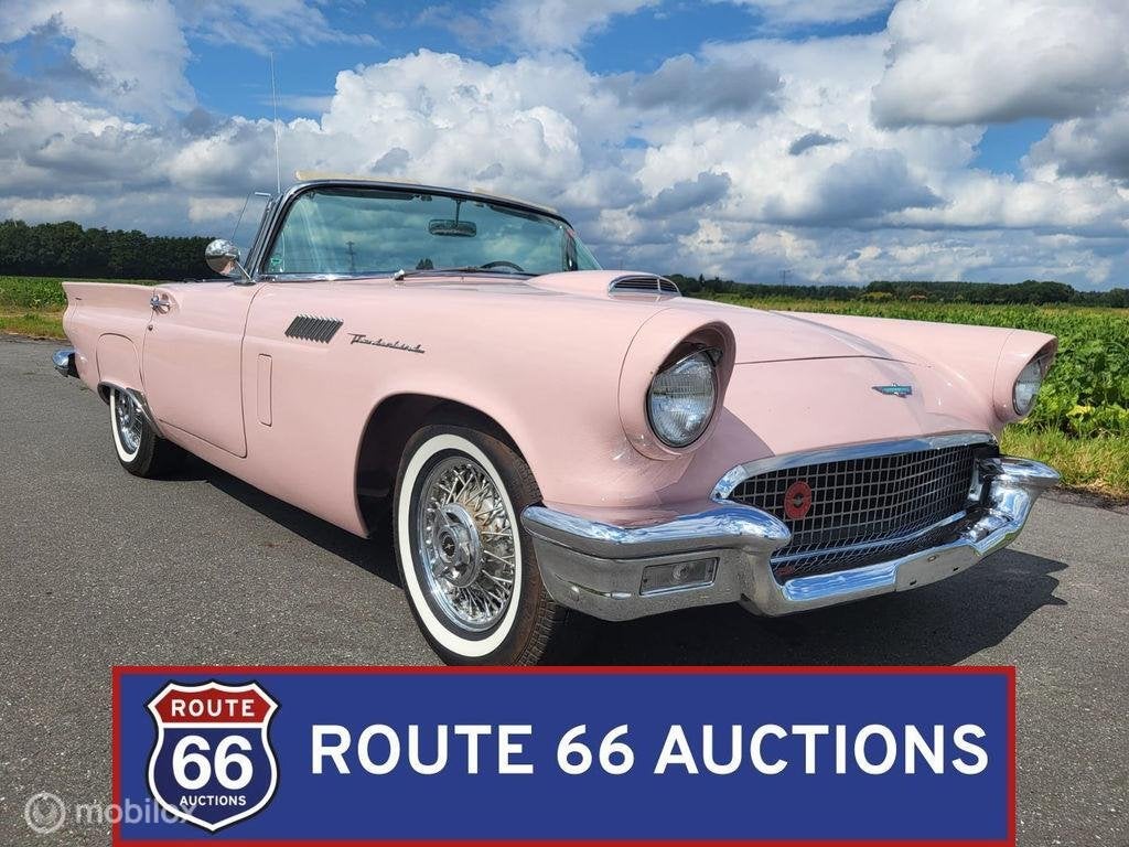 Ford Thunderbird | 1957 | Route 66 Auctions, Auto's, Overige carrosserieën, Zwart, Bedrijf, Handgeschakeld
