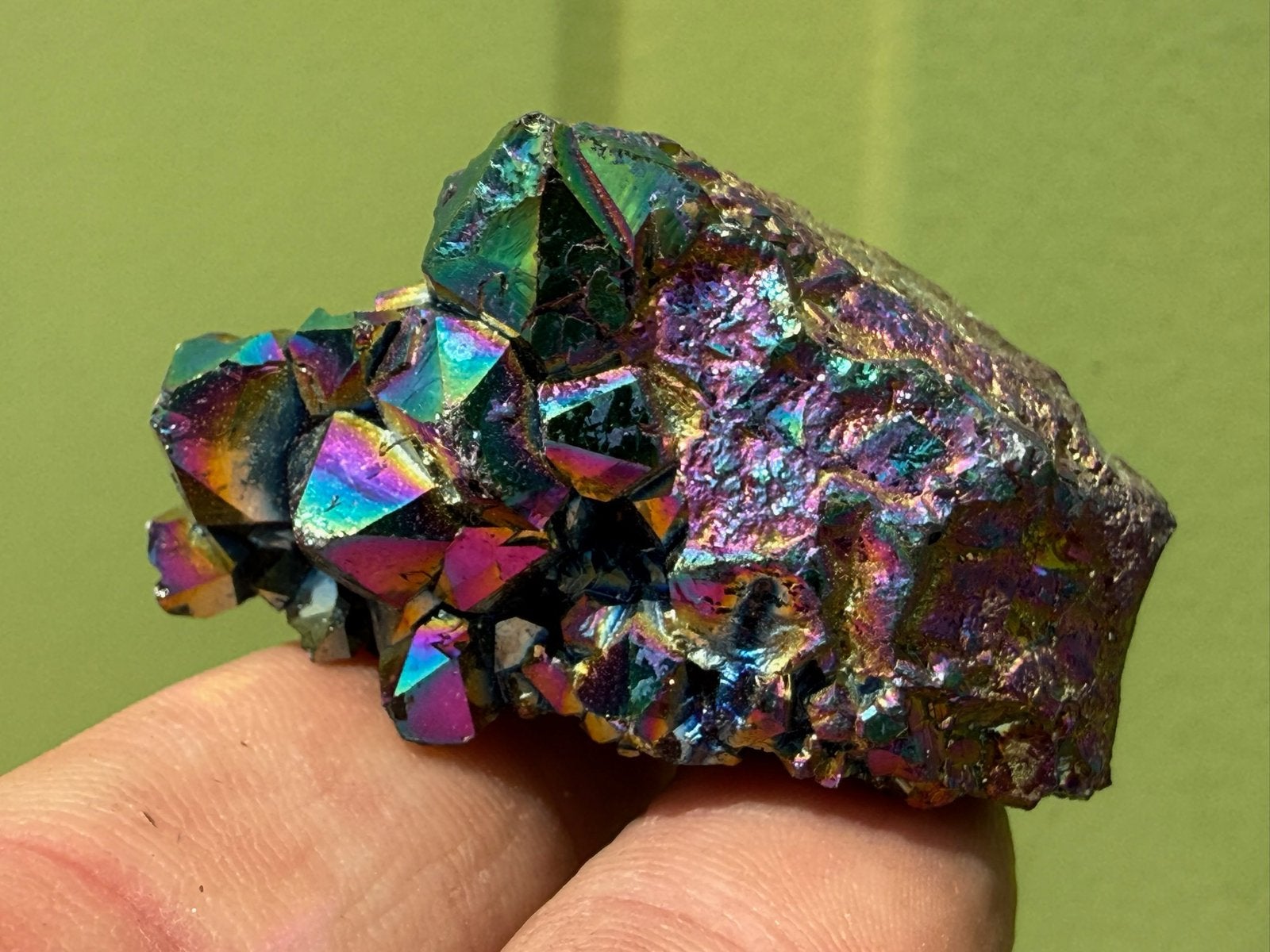 Titanium aura kwarts mineralen, Ophalen of Verzenden, Mineraal