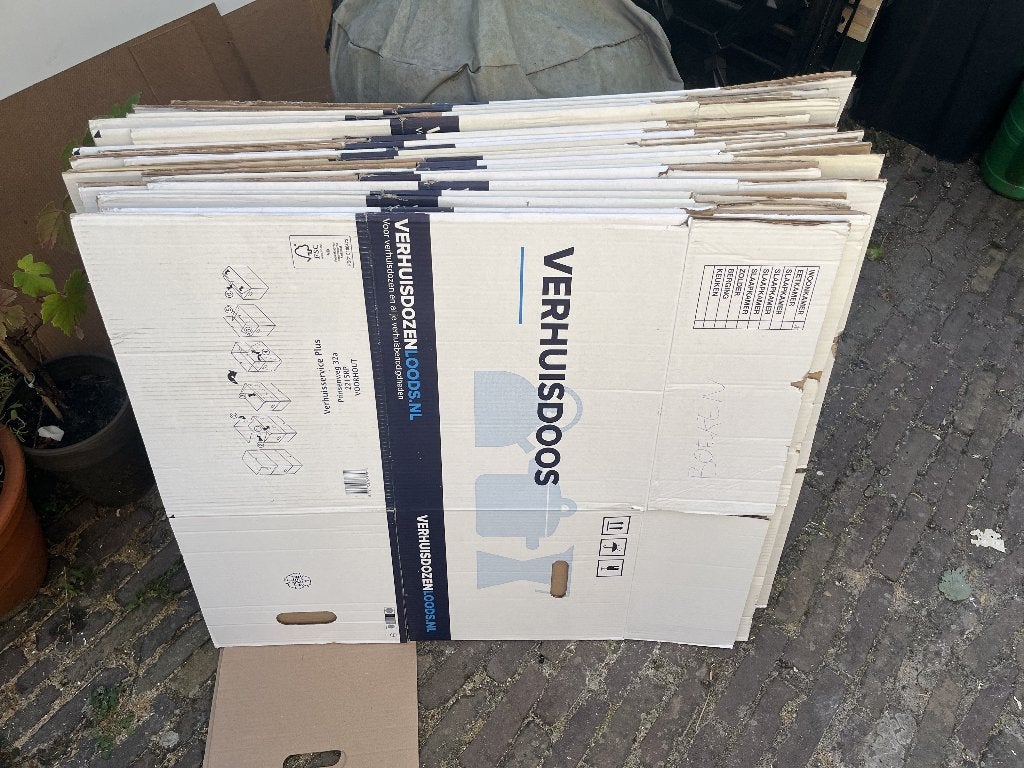 21 verhuisdozen, Doe-het-zelf en Verbouw, Kratten en Dozen, Ophalen, Doos, 40 tot 60 cm, 50 tot 75 cm