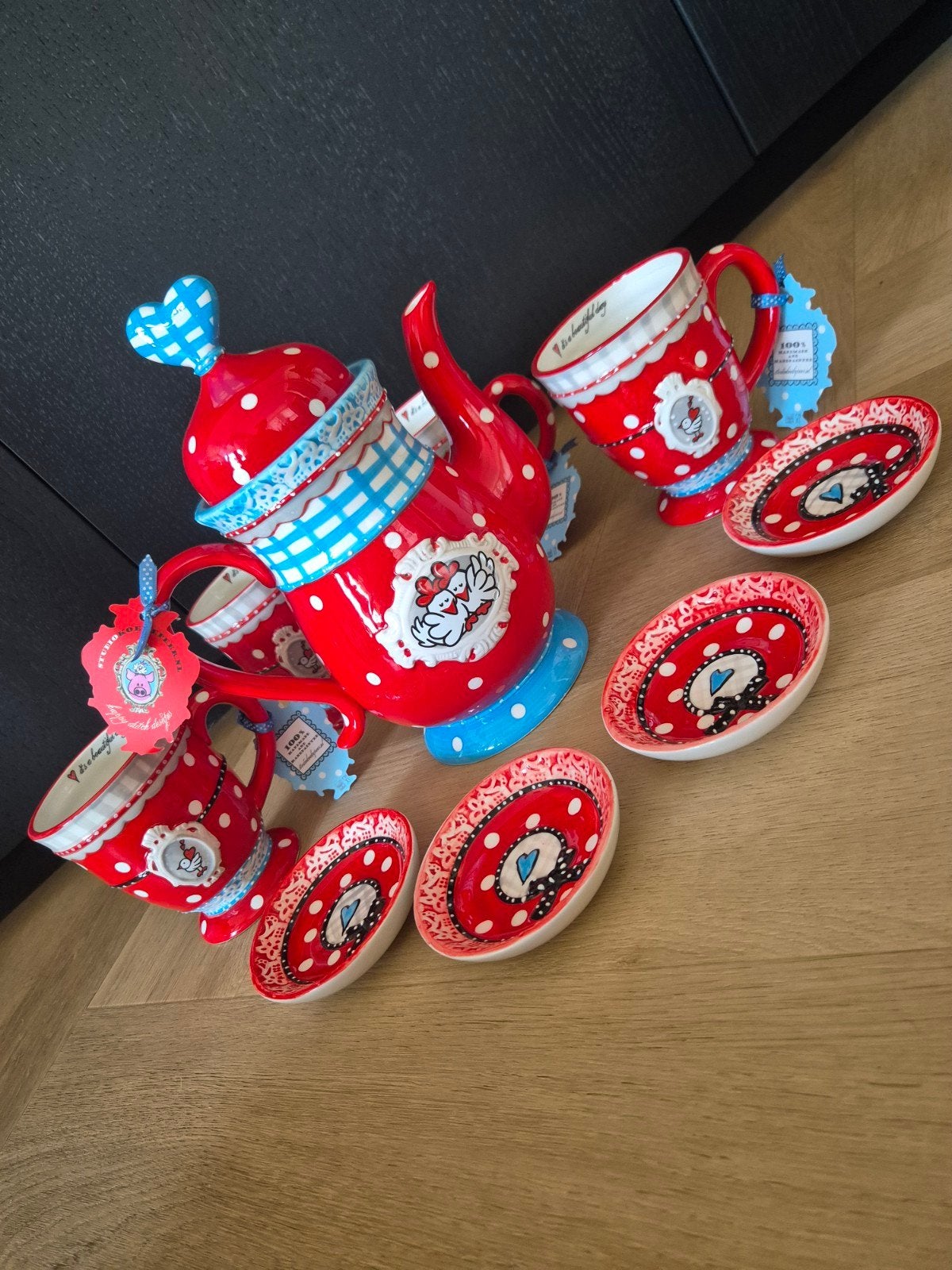 9 delig servies Studio Koekepeer, Ophalen of Verzenden, Nieuw, Porselein, Overige stijlen