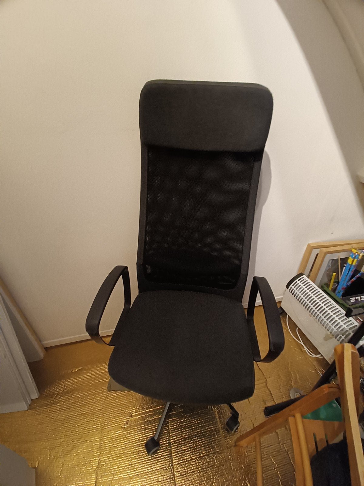 IKEA MARKUS Bureaustoel - Zwart, Ergonomisch, Huis en Inrichting, Bureaustoelen, Ophalen, Gebruikt, Zwart, Bureaustoel