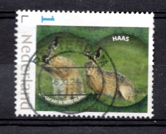 gestempelde zegel. Persoonlijke: Haas, uit serie van 5, Ophalen of Verzenden, Na 1940, Gestempeld