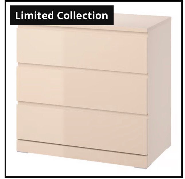 Foto 6 van Ikea Malm ladekast, 2 lades, lichtoranje, 40x55cm, NIEUW.