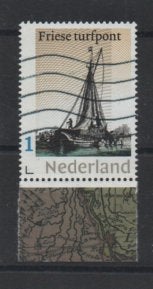 hlouz ‹(•¿•)› nl m0072 historisch schip tab, Ophalen of Verzenden, Na 1940, Gestempeld
