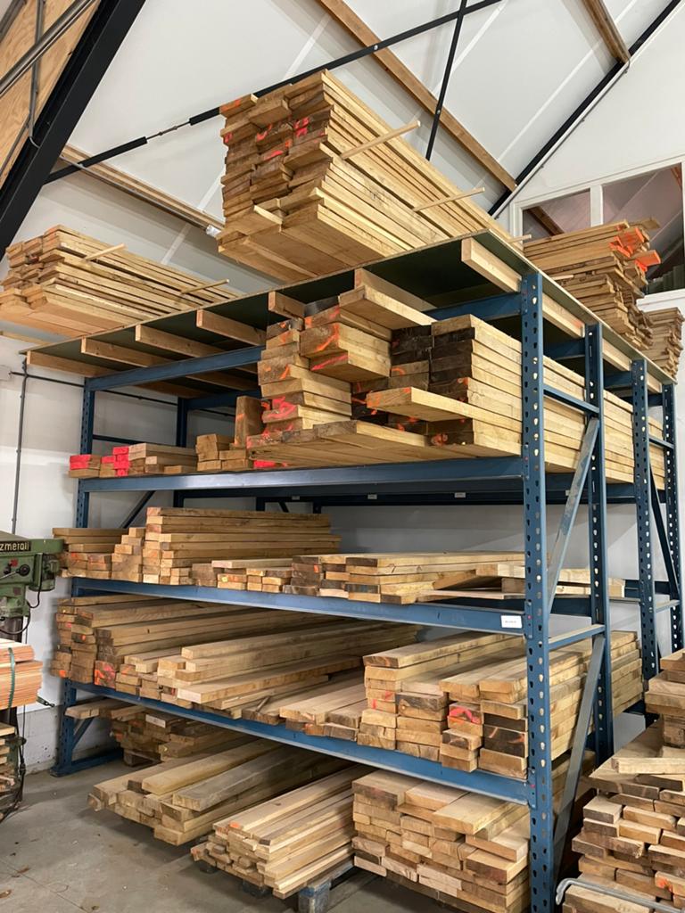 Gedroogd eiken, Doe-het-zelf en Verbouw, Hout en Planken, Ophalen, 25 tot 50 mm, Eiken, Nieuw
