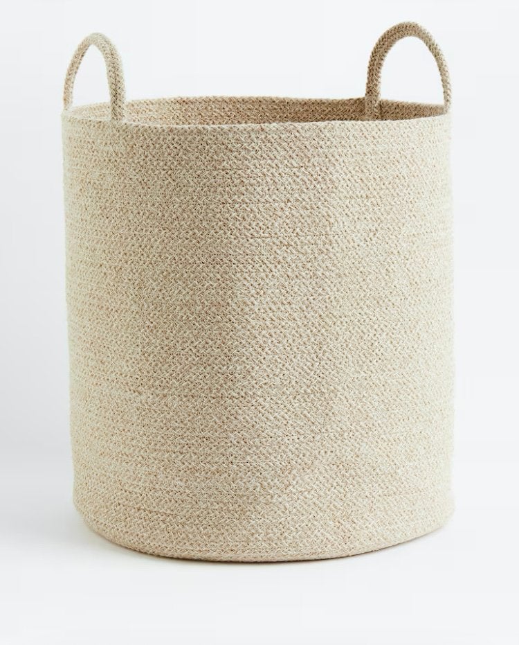 Katoenen opbergmand H&M Home, Overige materialen, Mand, Rond, Ophalen of Verzenden