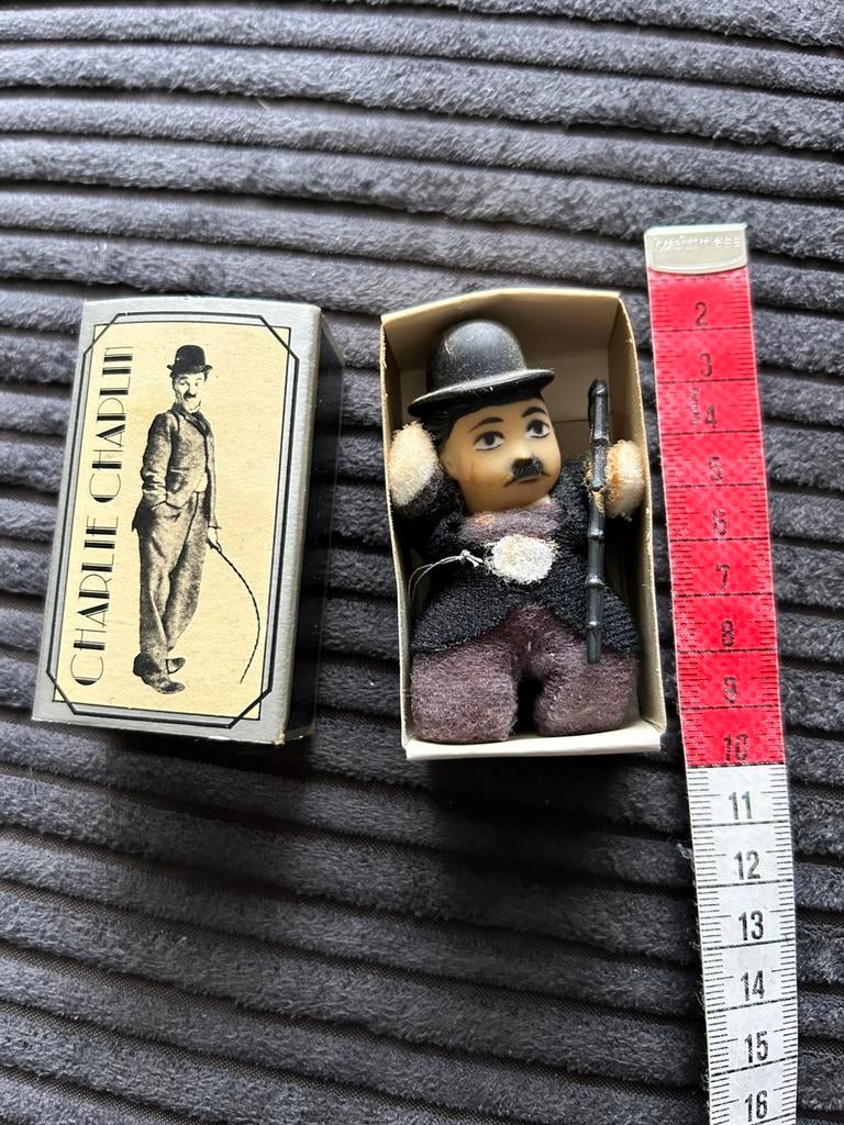 Lucifer doos poppetje Charlie Chaplin, Verzamelen, Poppetjes en Figuurtjes, Zo goed als nieuw, Ophalen of Verzenden