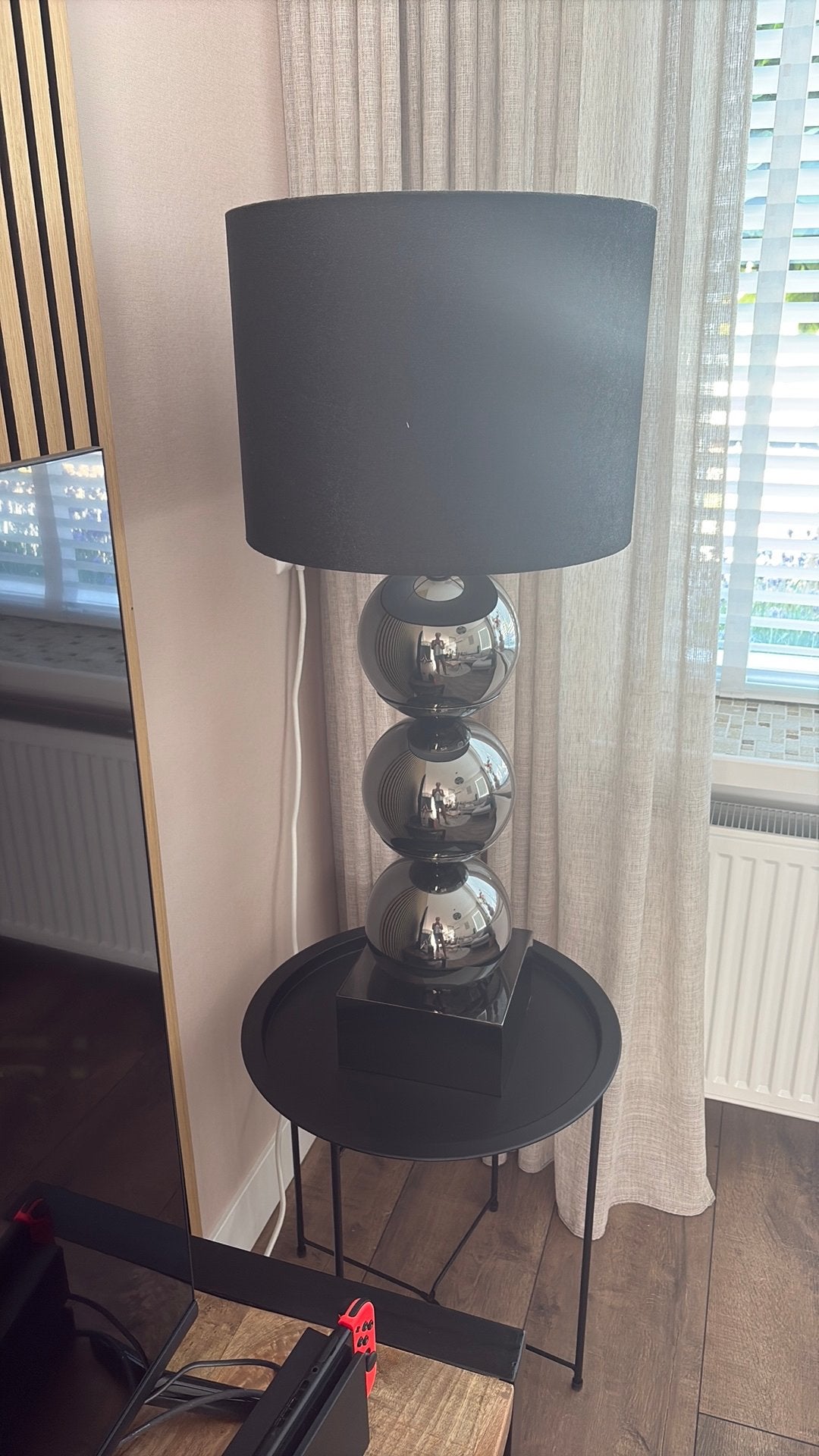 Prachtige eric kuster stijl lamp zwart, Huis en Inrichting, Lampen | Vloerlampen, Ophalen, Zo goed als nieuw, Minder dan 100 cm
