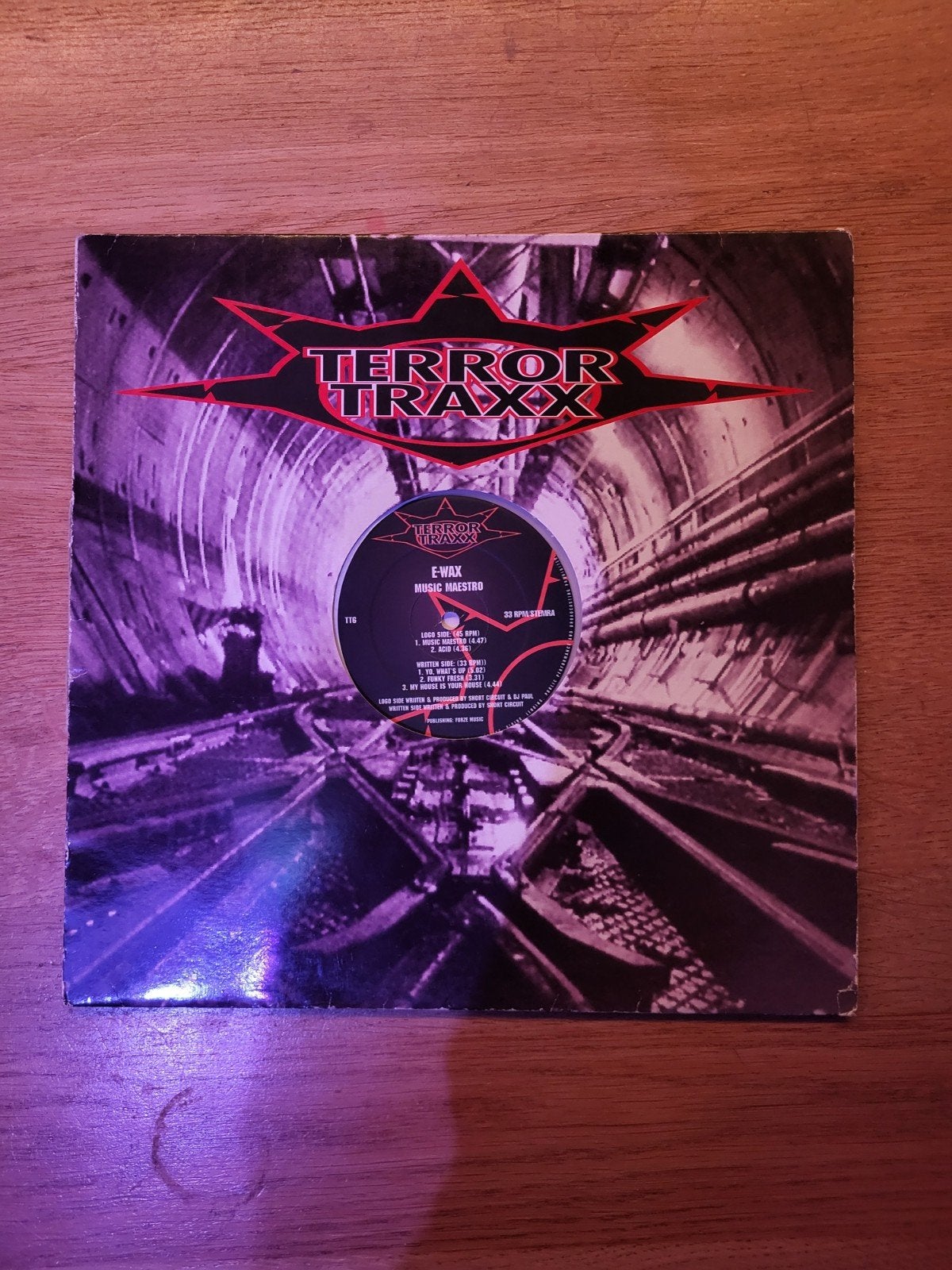 E-Wax - Music Maestro (Terror Traxx) 12 inch vinyl, LP, Gebruikt, Overige genres, Ophalen of Verzenden
