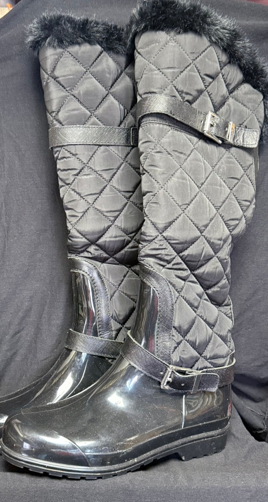 Hoge Laarzen maat 38 JOSH V en Michael Kors, Kleding | Dames, Schoenen, Ophalen of Verzenden, Zo goed als nieuw, Zwart, Hoge laarzen