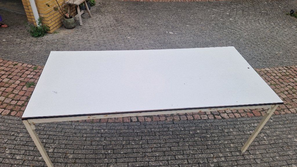grote witte werktafel, Ophalen, Gebruikt, 170 cm of meer, Inklapbaar