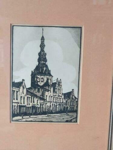 Houtsnede Henri Wils Stadhuis Zierikzee, Ophalen