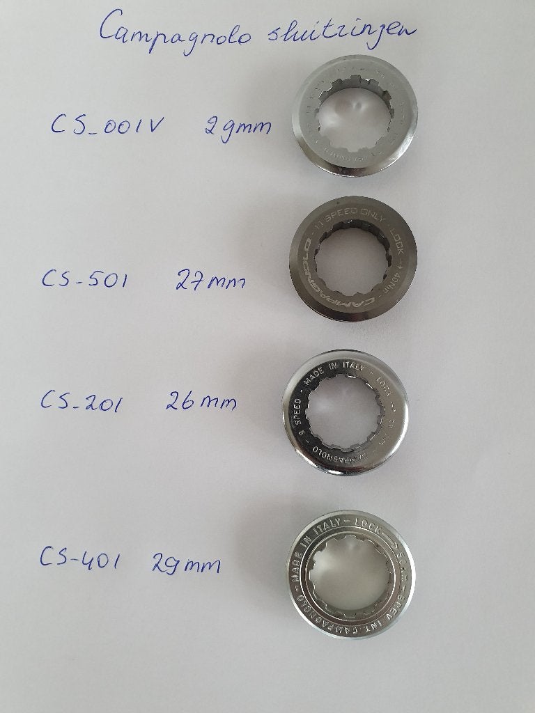 Sluitringen Campagnolo, Nieuw, Ophalen of Verzenden, Oldtimerfiets, Aluminium