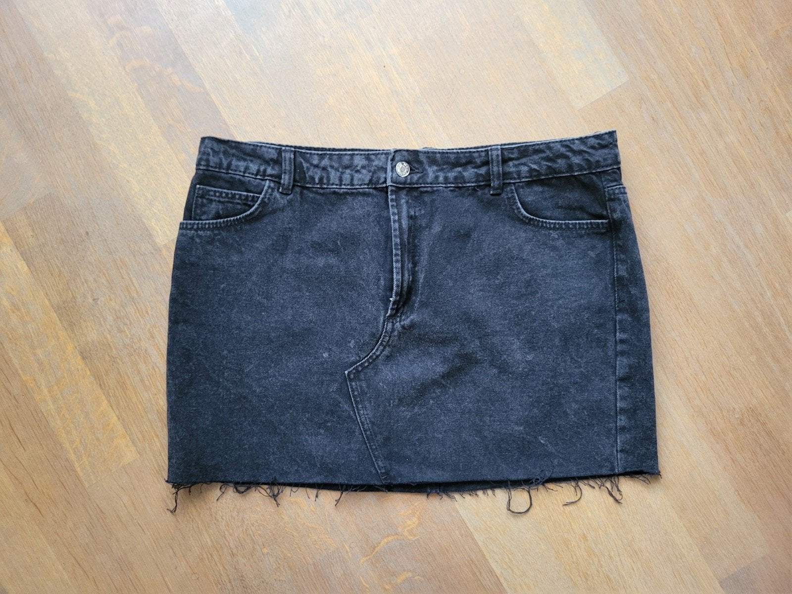 Zwarte spijkerrok maat 44, Kleding | Dames, Zwart, Maat 42/44 (L), Ophalen of Verzenden, Zo goed als nieuw