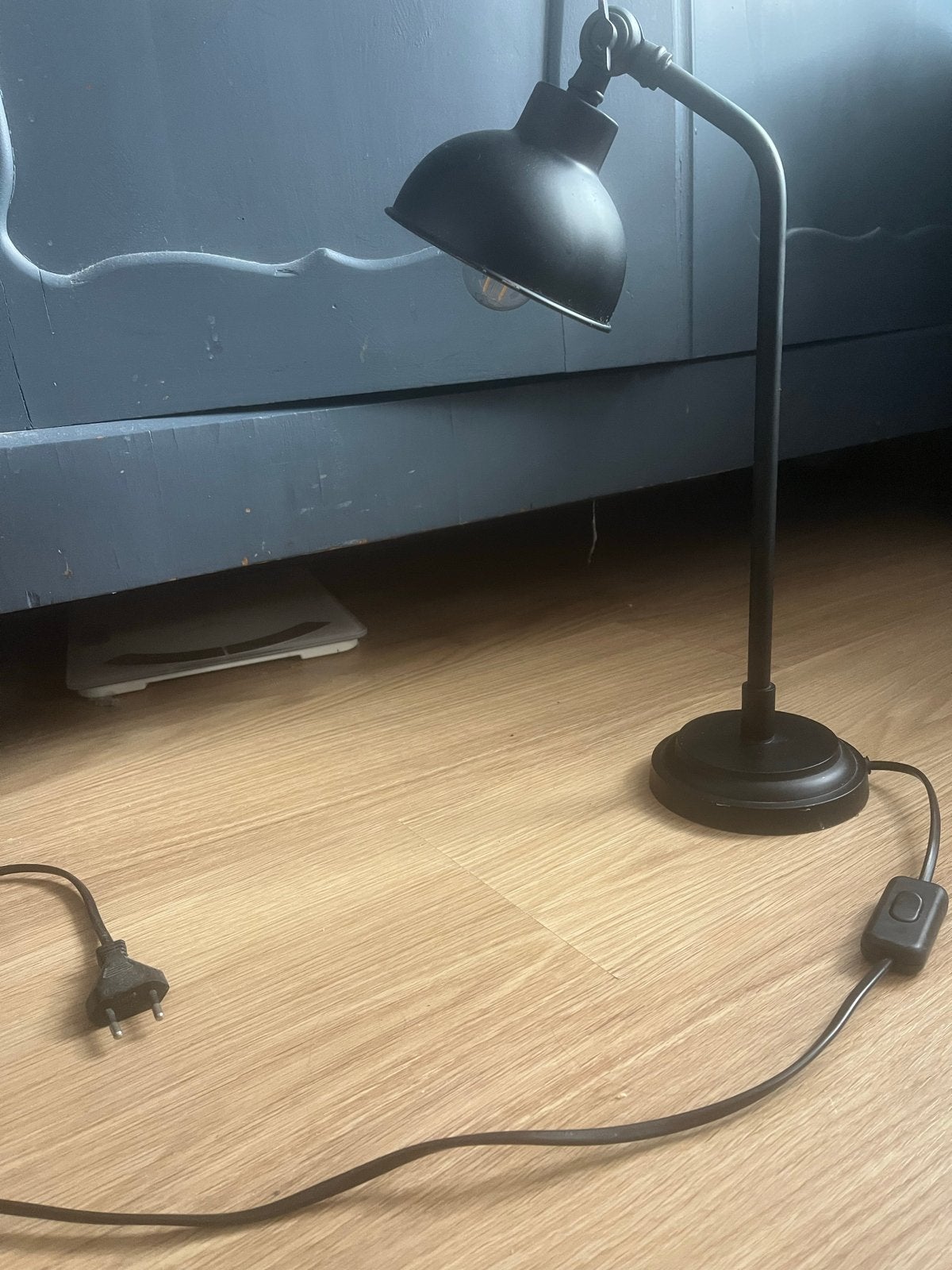 Industriële bureaulamp loods5, Huis en Inrichting, Ophalen, Gebruikt, E27 (groot), Zwart
