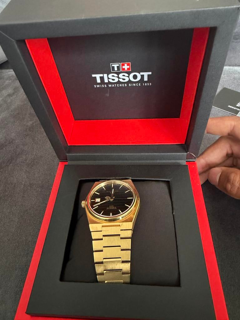Tissot PRX Powermatic 80 Goudkleurig Herenhorloge, Sieraden, Tassen en Uiterlijk, Overige merken, Polshorloge, Ophalen of Verzenden