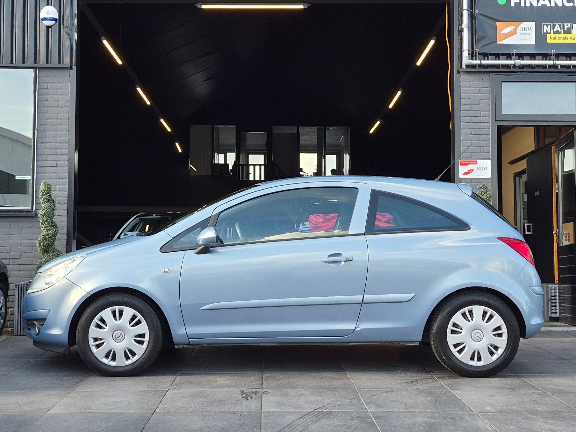 Opel Corsa 1.2-16VEnjoy|2e eig|NAP|Cruise|Airco|El.Ramen|APK, Voorwielaandrijving, Met garantie (alle), Blauw, 1229 cc