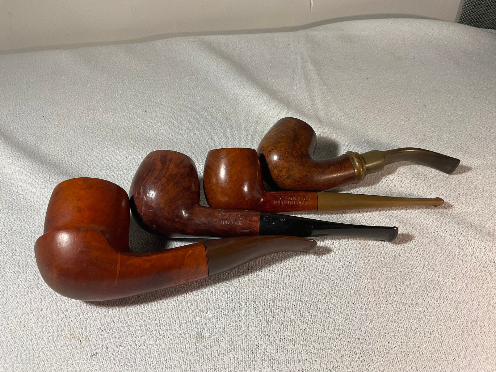 4 stuks oude tabaks pijpen, Ophalen of Verzenden, Gebruikt, (Water)pijp