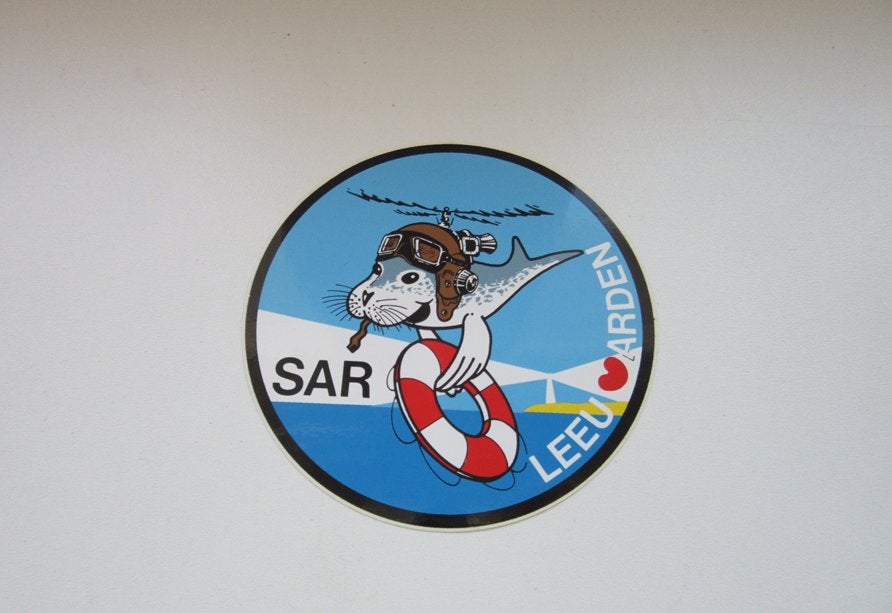 Search and rescue sticker Leeuwarden SAR, Verzenden, Luchtmacht, Nederland, Overige typen