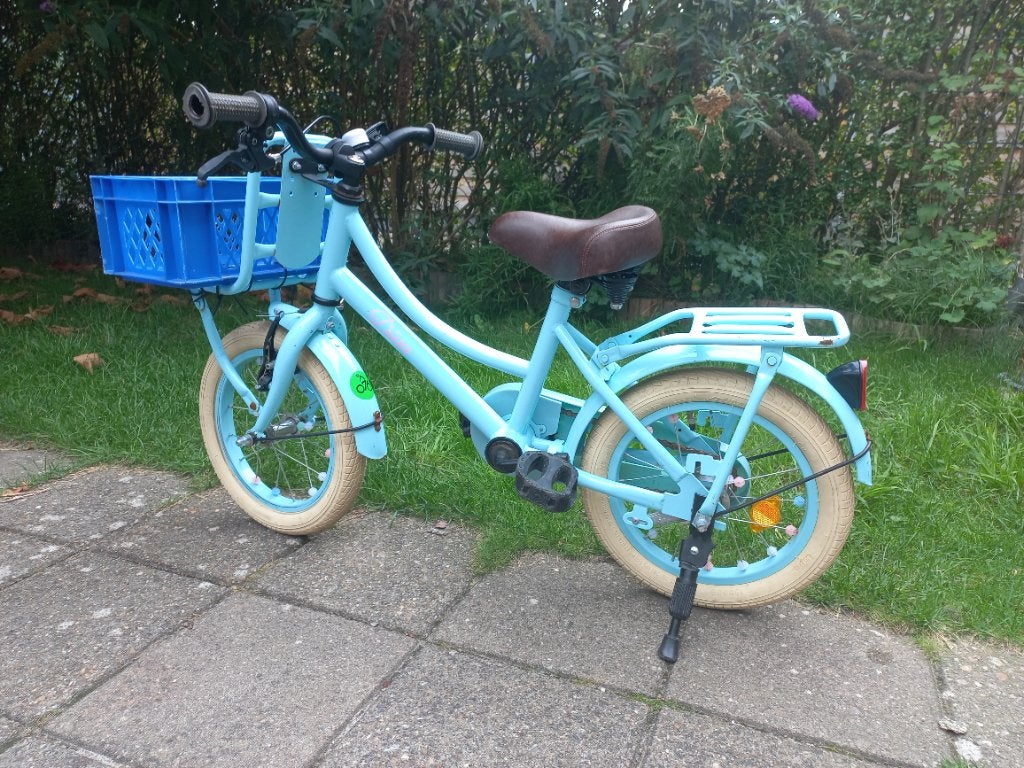 Meisjesfiets 14 inch, Ophalen, Terugtraprem, Gebruikt, 14 inch of minder