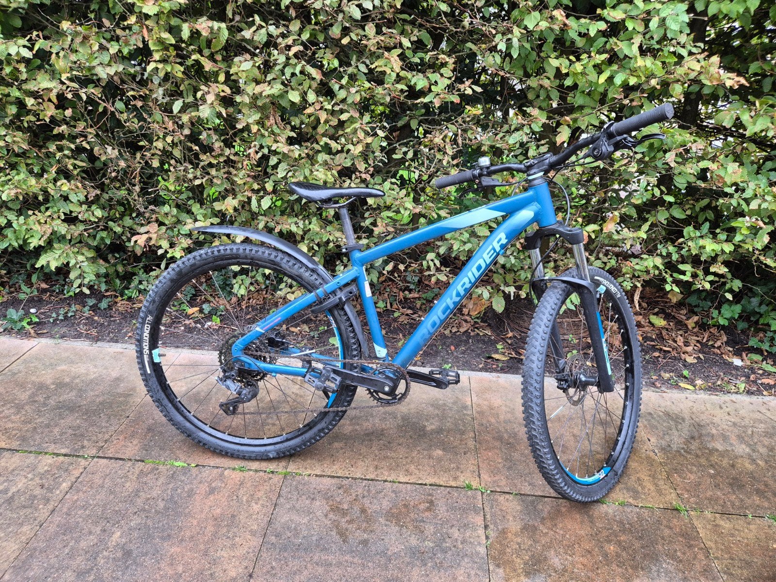 Rockrider MTB Maat S, 27.5 inch wielen, 1x9 versnellingen, Gebruikt, Hardtail, Schijfrem, Ophalen