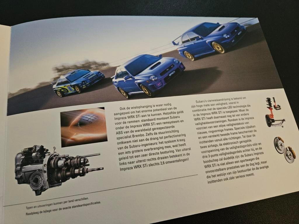 Brochure Subaru Impreza WRX STi, Ophalen of Verzenden, Zo goed als nieuw, Overige merken