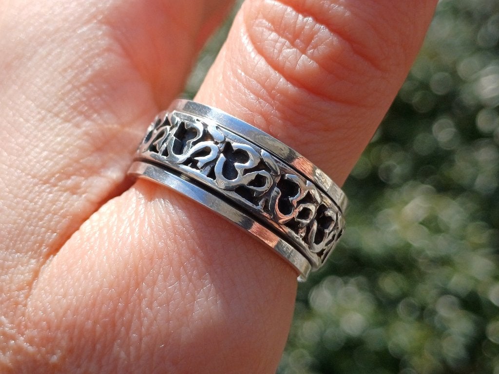 Vanoli 925 zilver draai ring spinning ring OHM maat 20 en 19, Vanoli, 20 of groter, Amsterdam, Nieuw