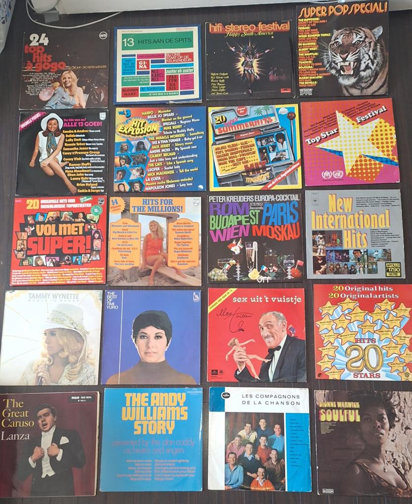 Verzameling lp,s vinyl platen jaren 70/80 in 1 koop, Ophalen, Gebruikt, Overige formaten