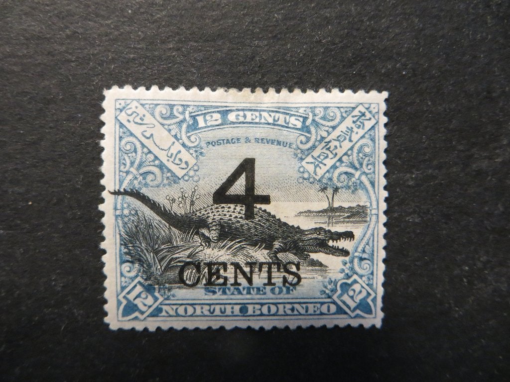 A04901: North Borneo  4 c, Ophalen of Verzenden, Oost-Azië