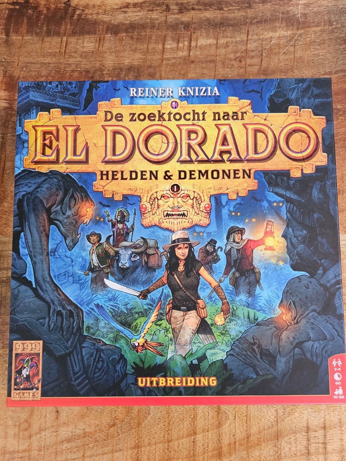 El Dorado: Helden & Demonen Uitbreiding (Reiner Knizia), Een of twee spelers, Ophalen of Verzenden, Zo goed als nieuw, 999 Games