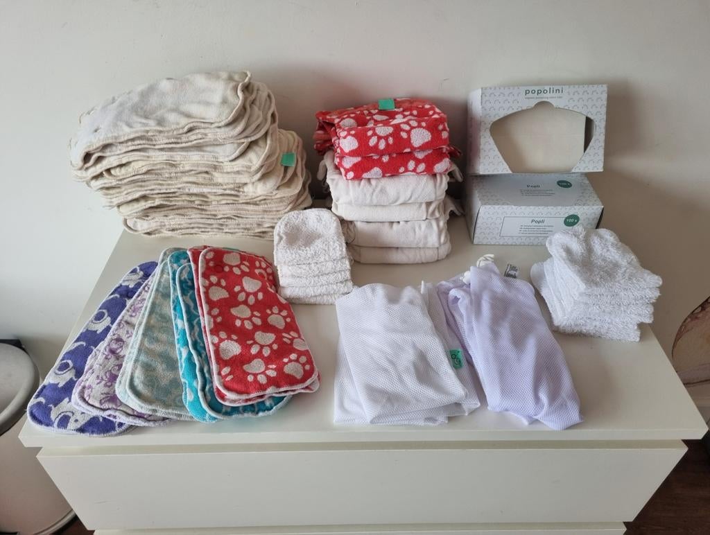 Compleet Wasbare Luiers Pakket: Newborn tot Zindelijk, Ophalen of Verzenden