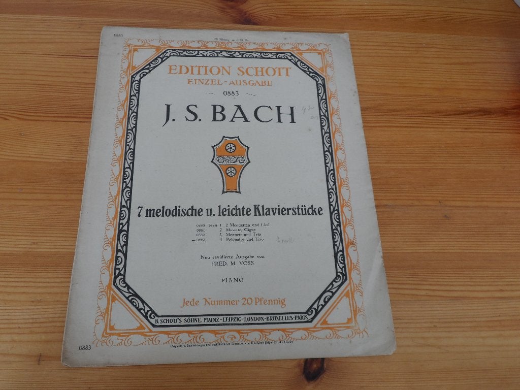 Bach - polonaise und trio / rondo in g, Muziek en Instrumenten, Bladmuziek, Gebruikt, Klassiek, Ophalen of Verzenden, Artiest of Componist