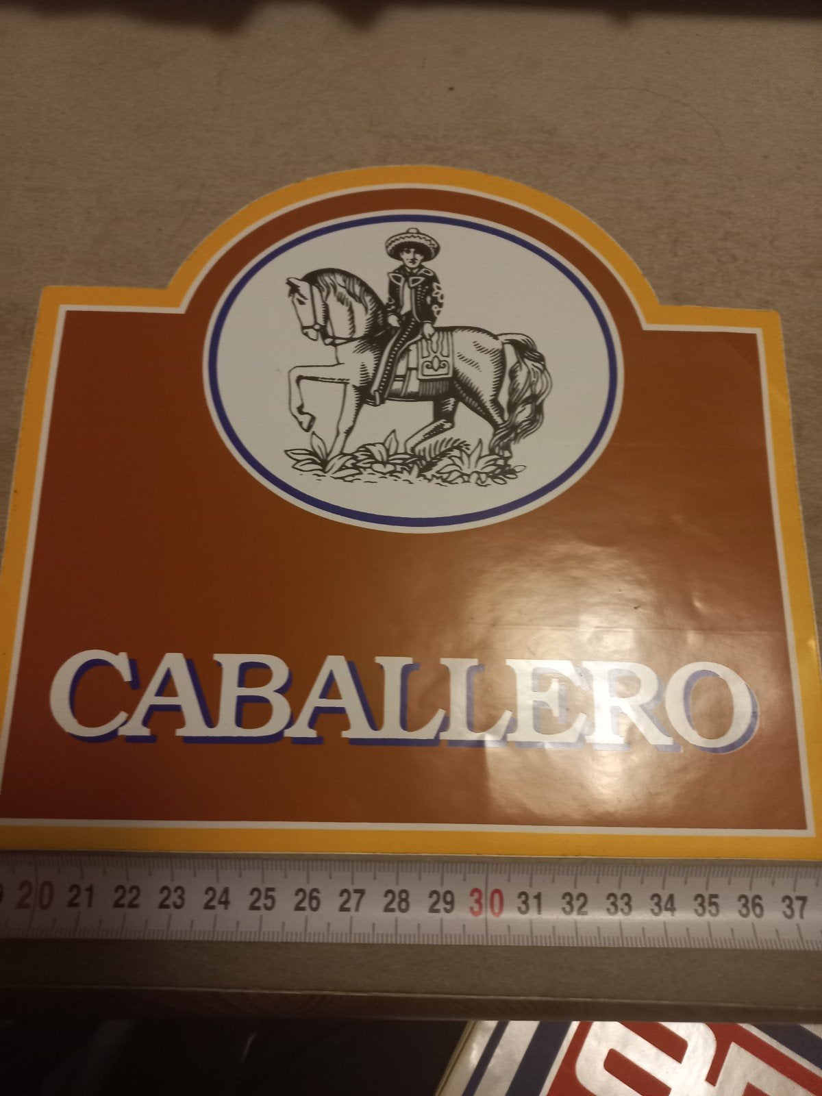 Vintage Caballero sticker, Ophalen of Verzenden, Gebruikt