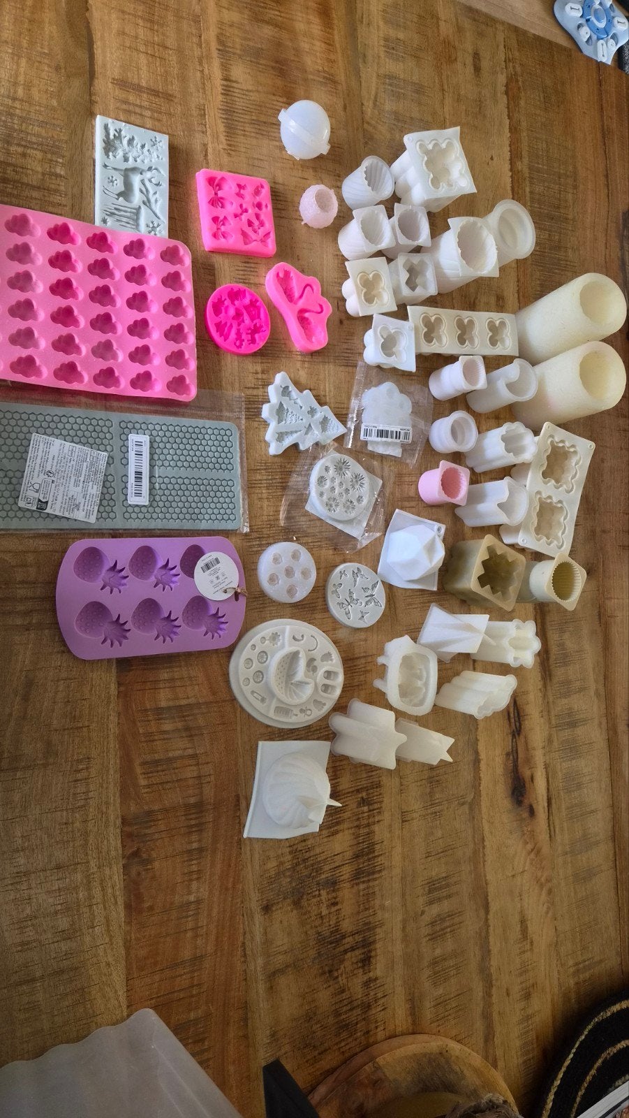 Grote collectie van 45 kaarsen of gips mallen, Ophalen of Verzenden, Zo goed als nieuw, Overige typen
