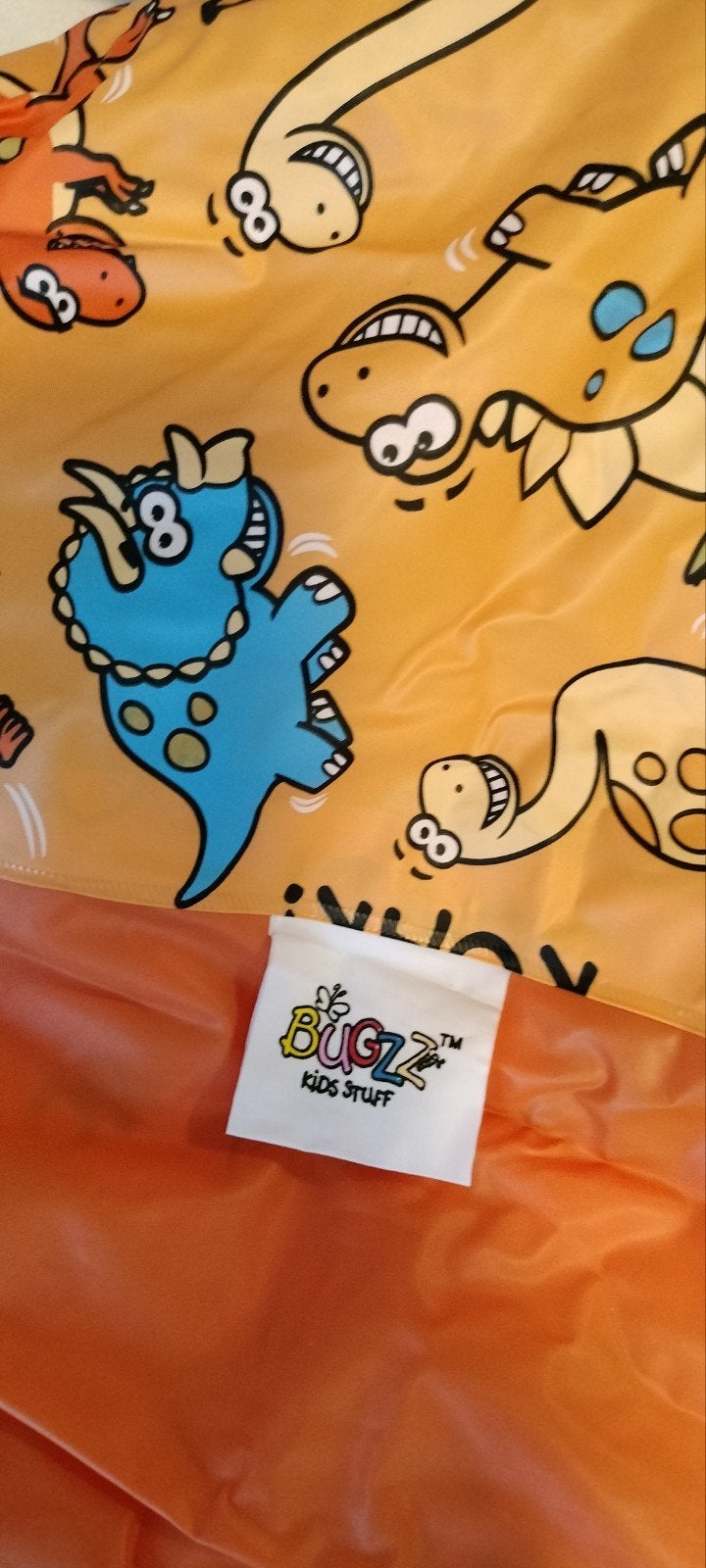 Leuke Dino Regenponcho voor Kinderen - Bugzz Kids Stuff, Ophalen of Verzenden, Zo goed als nieuw, Bugzz Kids Stuff, Jongen of Meisje