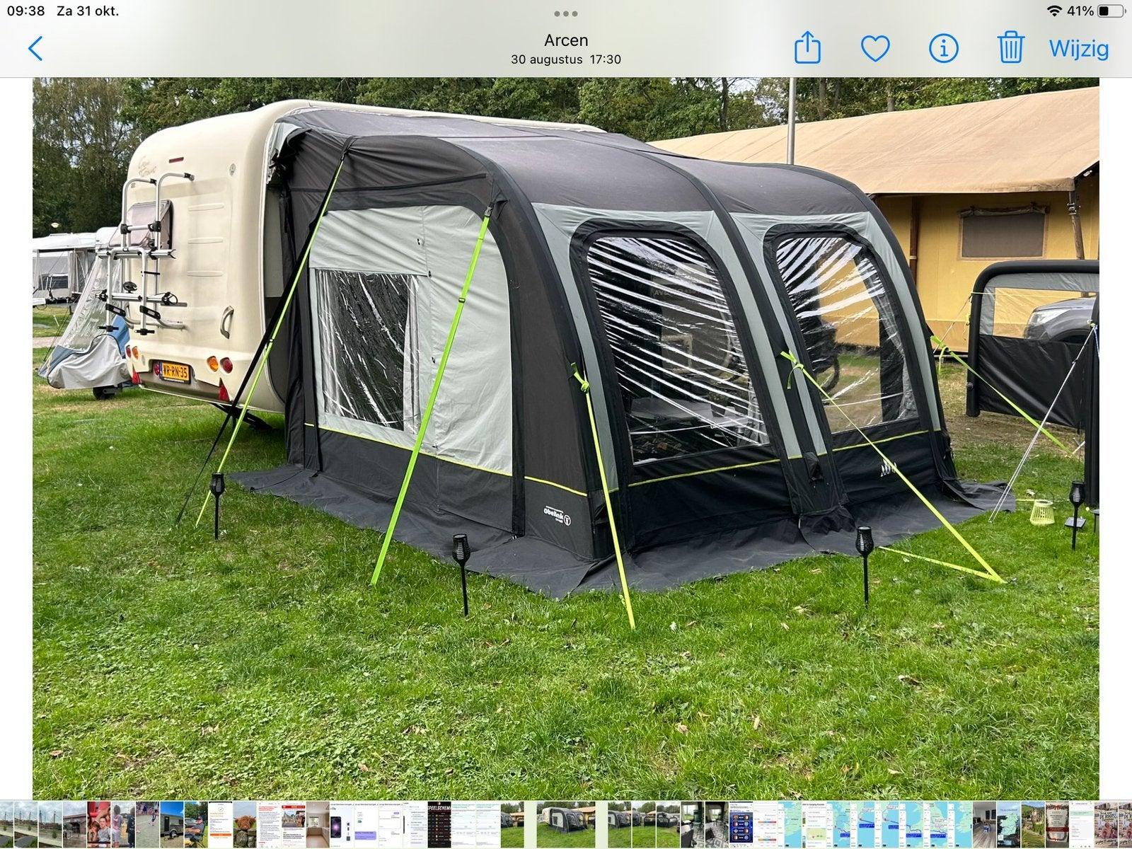 Ambassador 320 Easy Air Voort. Caravan of Camper 3 mtr. Diep, Ophalen, Zo goed als nieuw