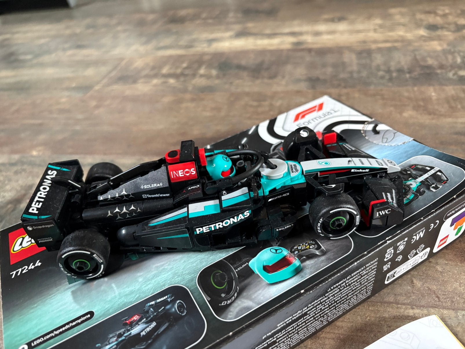 Lego raceauto Petronas, Ophalen, Zo goed als nieuw, Racers, Complete set