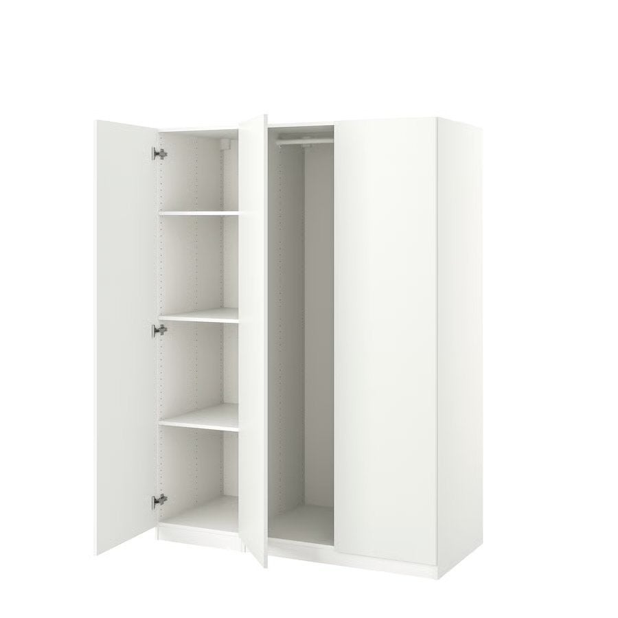 Ikea PAX / FORSAND kledingkastcombinatie wit, 201x150x60, Huis en Inrichting, Ophalen, Met plank(en), 100 tot 150 cm, 200 cm of meer