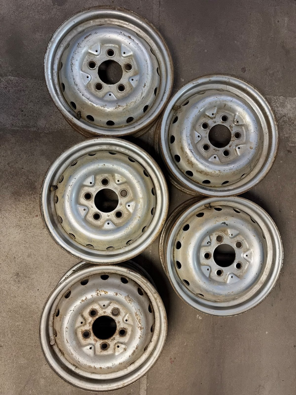 Originele Mercedes W460 W461 stalen velgen, Ophalen, Gebruikt, Terreinwagen, Velg(en)