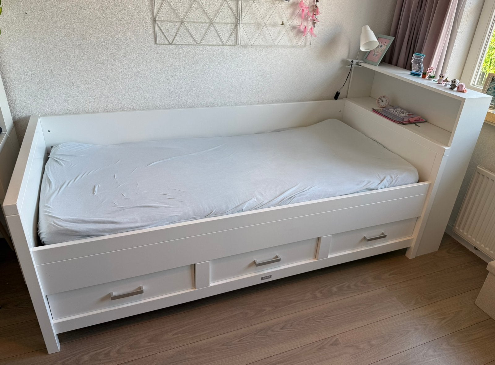 Bed Bopita, Ophalen, 85 tot 100 cm, Zo goed als nieuw, Lattenbodem